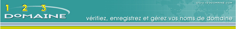 1,2,3,...Domaine ! V�rifier, enregistrer, surveiller et g�rer un nom de domaine sur www.123domaine.com